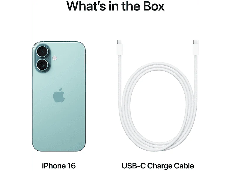 APPLE iPhone 16 5G 128 GB Teal - 128 GB Vert - Image 129