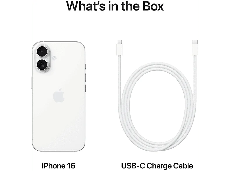 APPLE iPhone 16 5G 128 GB White - Image 9