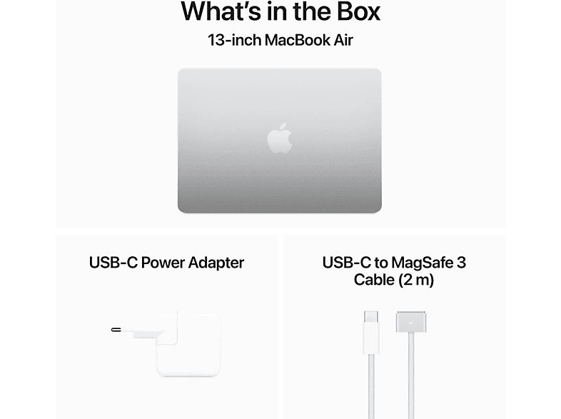 APPLE MacBook Air 13" (2024) M3 512 GB Silver (MRXR3F) - Image 9