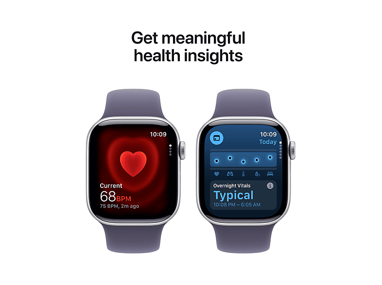 APPLE Watch Series 11 GPS - 42mm Silver Aluminium Case - Purple Fog Sport Band S/M - Image 2