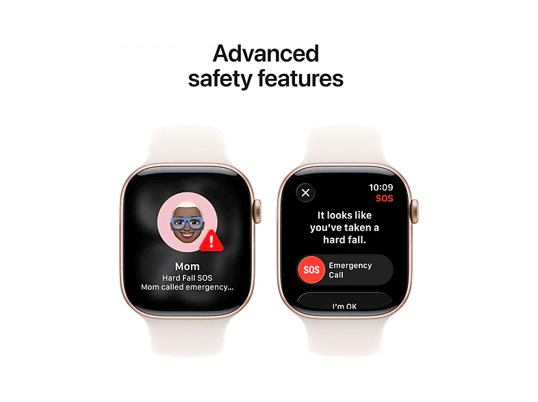 APPLE Watch Series 11 GPS + Cellular - 46mm Rose Gold Aluminium Case - Light Blush Sport Band M/L - Image 9
