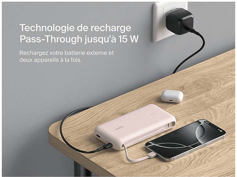 BELKIN Powerbank 20k 30W USB-C Rose - Image 10