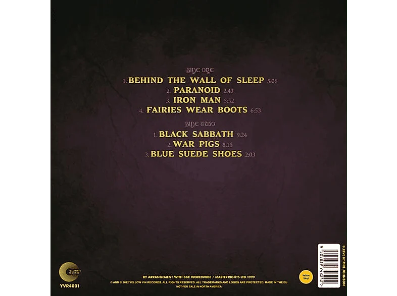 Black Sabbath - THE SUNDAY SHOW - LP - Image 2