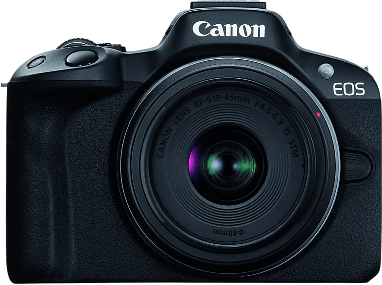 CANON Appareil photo hybride EOS R50 + RF-S 18-45 mm + Sac de transport + Carte SD