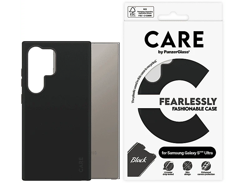 CARE Cover Samsung Galaxy S25 Ultra Noir (CRRFABCG38488) - Image 2