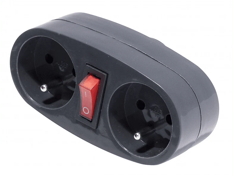 CHACON Bloc multiprise + Interrupteur Noir (47005) - Image 2