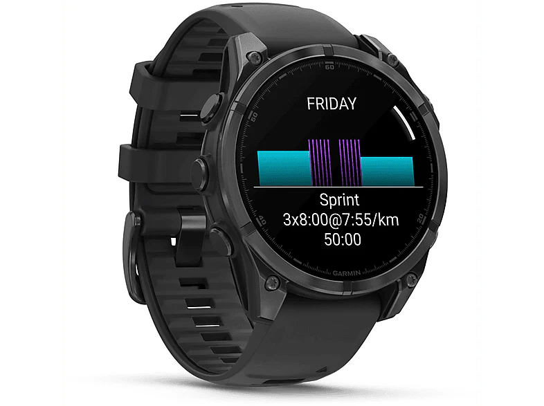 GARMIN Smartwatch Fenix 8 47mm AMOLED Slate Gray Steel Noir (010-02904-00) - Image 10