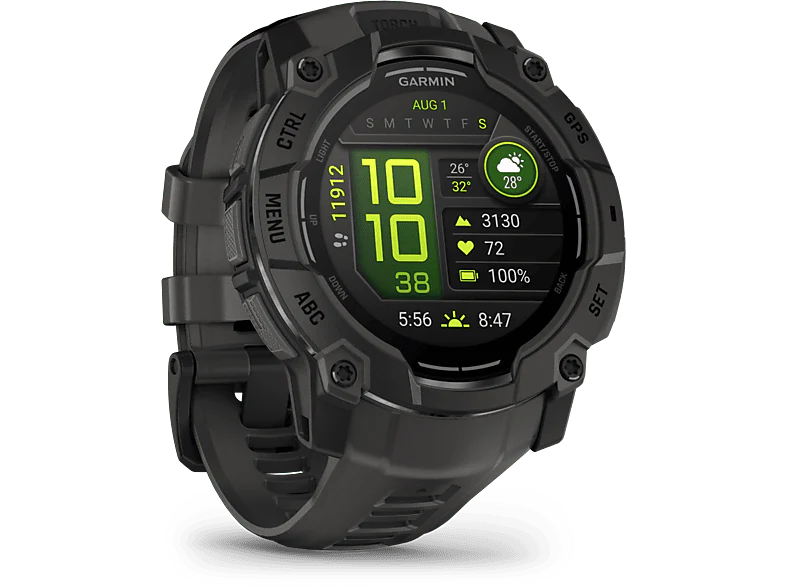 GARMIN Smartwatch Instinct 3 50mm AMOLED Noir (010-03020-00) - Image 3