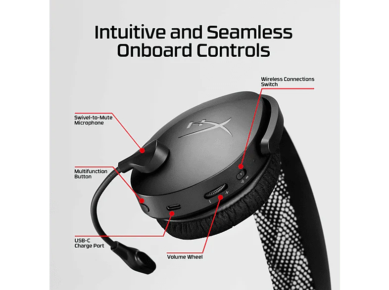 HYPERX Cloud Jet Dual Casque gaming sans fil Noir - Image 7