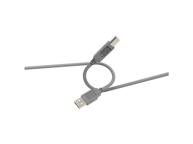 ISY Câble IUC-1006 USB-A USB-B 2.0 3m Gris