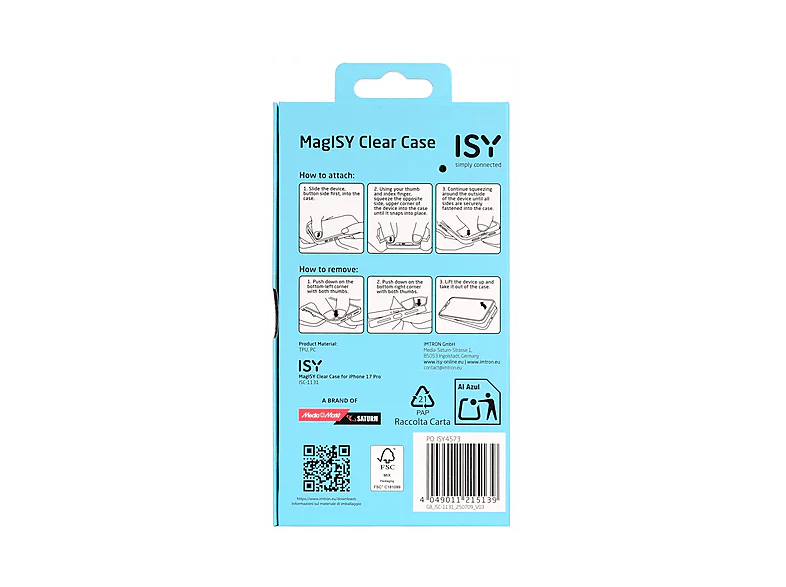 ISY Cover Clear iPhone 17 Pro Transparent - Image 5