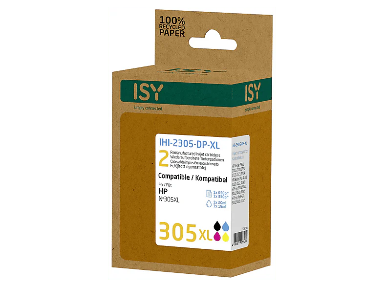 ISY Duopack 305XL Noir et Cyan / Magenta / Jaune - Image 6