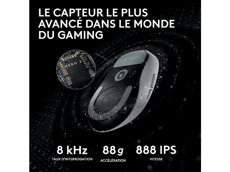 LOGITECH Souris gaming sans fil G PRO X Superlight 2 Blanc (910-006639) - Image 4