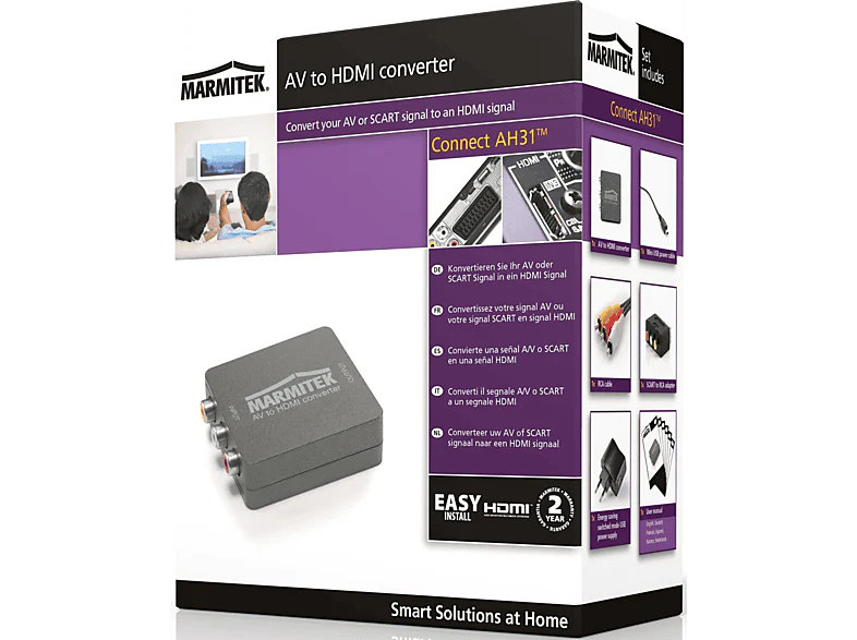 MARMITEK Connect AH31 - convertisseur RCA/Péritel à HDMI (08264) - Image 4