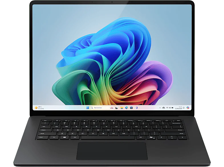 MICROSOFT Surface Laptop - 15 pouces - Snapdragon X Elite - 16 GB - 256 GB - QWERTZU - Graphite - Copilot+ PC