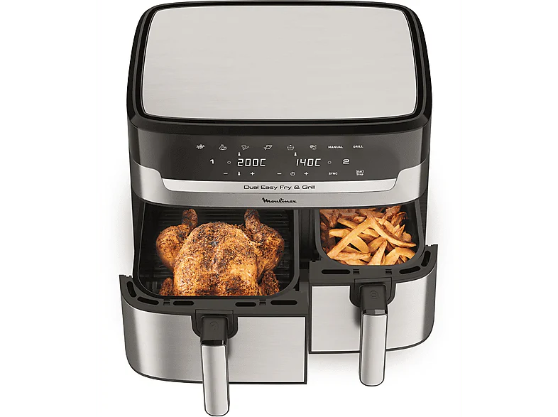MOULINEX Airfryer Dual Easy Fry & Grill (EZ905D20) - Image 29