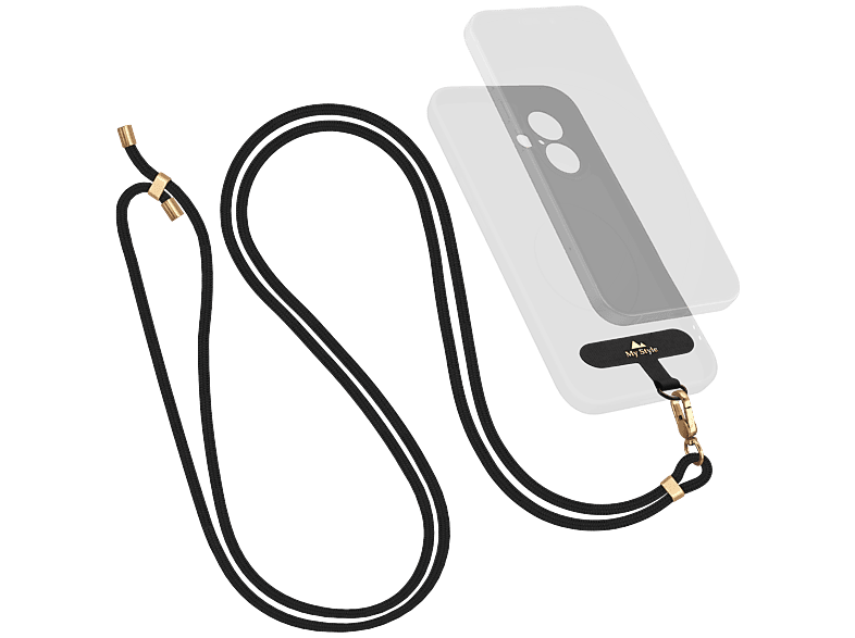MYSTYLE Body & Wrist (2-Pack) Lanyard Set Universeel Black - Image 2