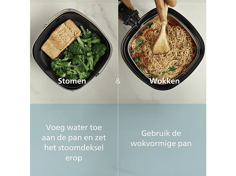 PHILIPS Accessoire pour ensemble vapeur et sauté AirfryerXXL 8.3 l 2-en-1 (HD9960/00) - Image 6