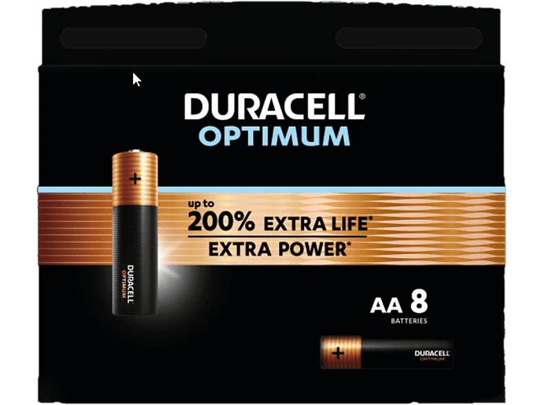 DURACELL Piles AA Alcalines Optimum Pack 8 (5000394137684) - Image 2