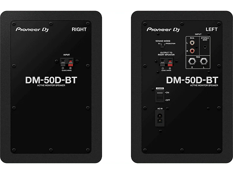 PIONEER DJ Enceintes de monitoring de bureau 5 pouces Bluetooth Noir (DM-50D-BT) - Image 3