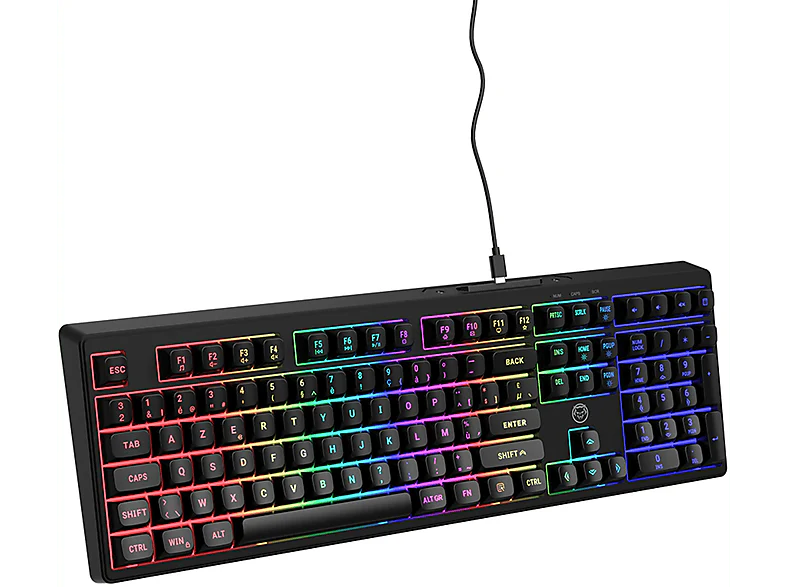 QWARE Clavier de gaming Philadelphia AZERTY Noir (QW GMK-6550BE) Filaire Clavier de gaming Noir - Image 4