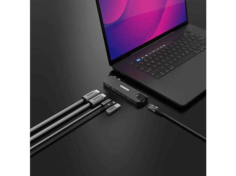 SITECOM MP hub 6 in 2 Black - Image 3