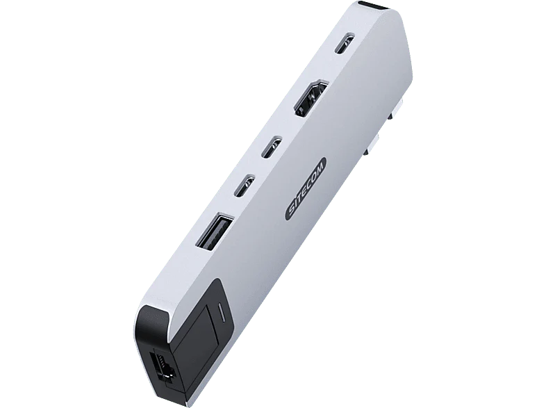 SITECOM MP hub 6 in 2 Silver