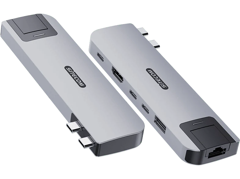 SITECOM MP hub 6 in 2 Silver - Image 2