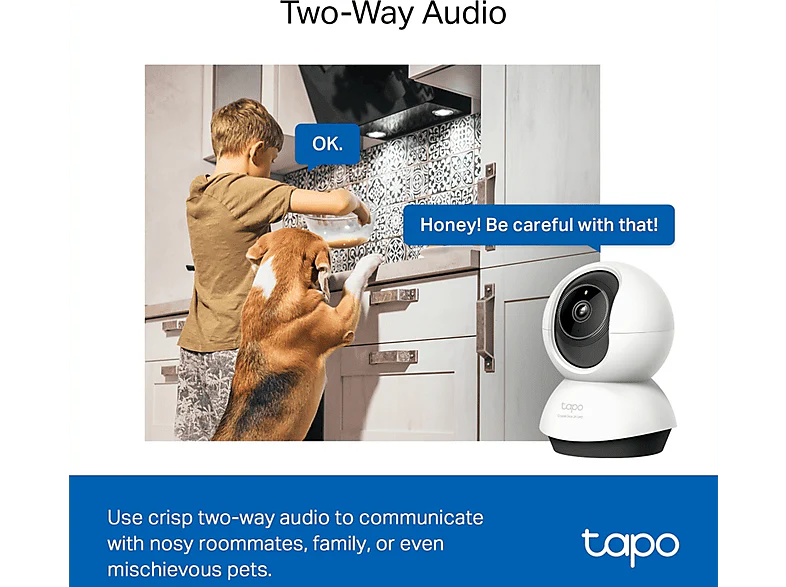 TAPO Caméra de sécurité TC72 Pan/Tilt AI Wi-Fi  Blanc (TC72 PAN/TILT CAMERA QHD) - Image 7
