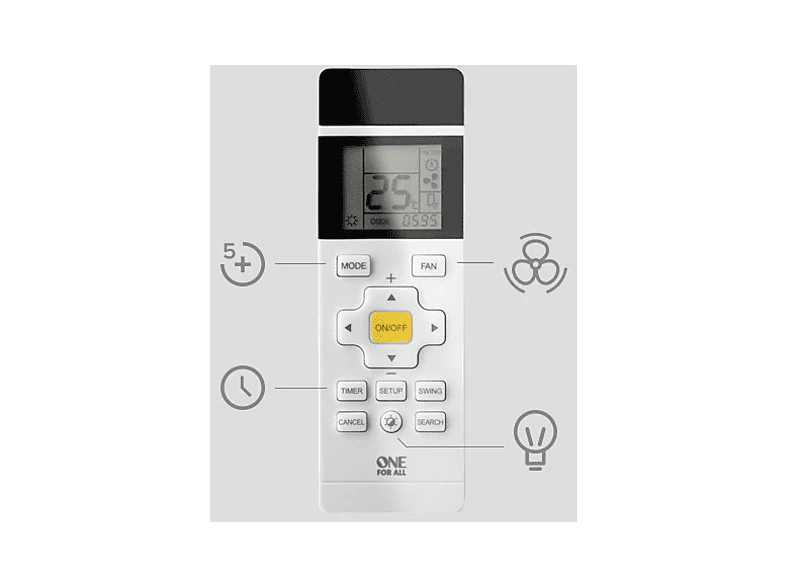 ONE FOR ALL Télécommande de remplacement pour Airco (URC1035) - Image 6