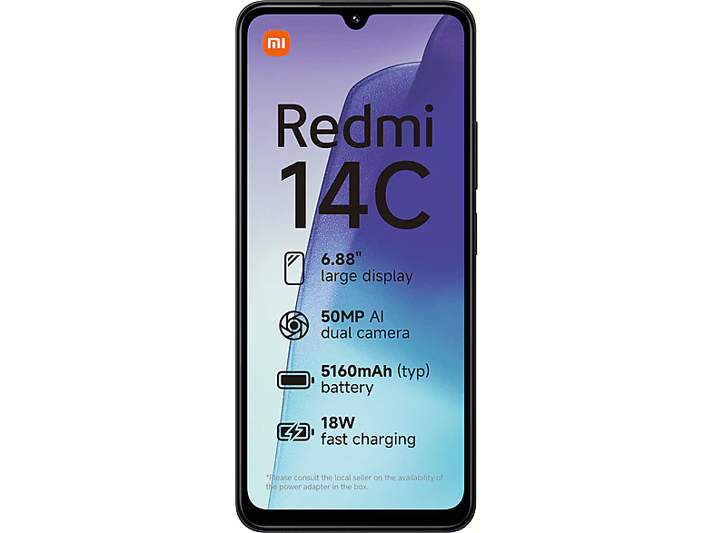 XIAOMI Redmi 14C - 128GB - Midnight Noir - Image 2